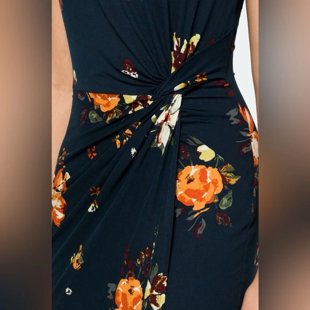 Nine Britton Floral Twist-Front Dress - Picture 2 of 4